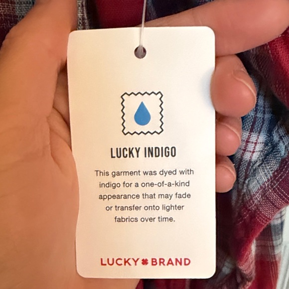 Lucky Brand Red and Blue Checkered Shirt XXL - Picture 3 of 6